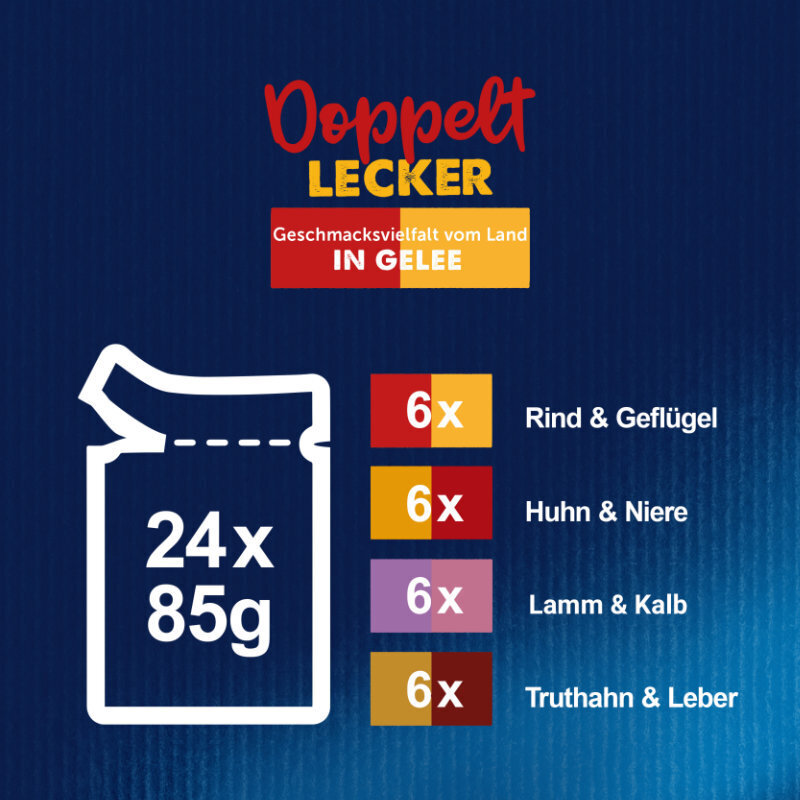 Felix Nassfutter Felix Doppelt Lecker 24x85g Geschmacksvielfalt vom Land