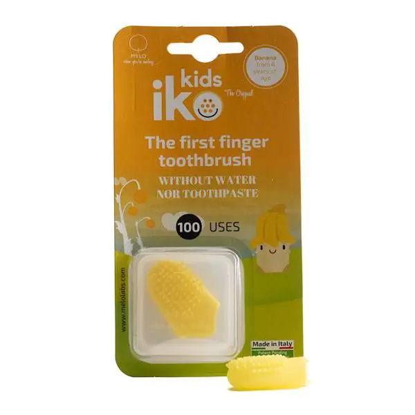 Iko Kids Naturlig Fingertandbørste Banan