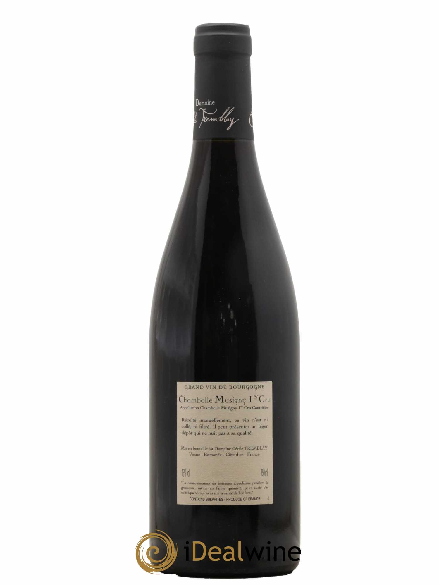 Chambolle-Musigny 1er Cru Les Feusselottes Cécile Tremblay  2011 - Lot de 1 Bouteille