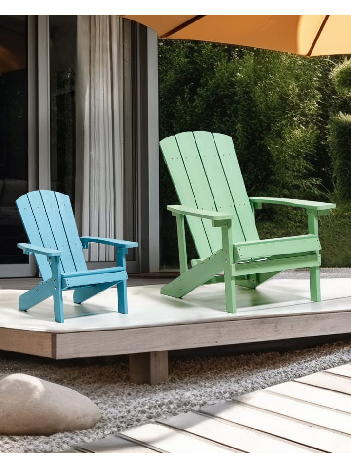 Beliani Kindersessel ADIRONDACK in Blau - (W) 40 x (H) 64 x (L) 50 cm günstig kaufen onesize