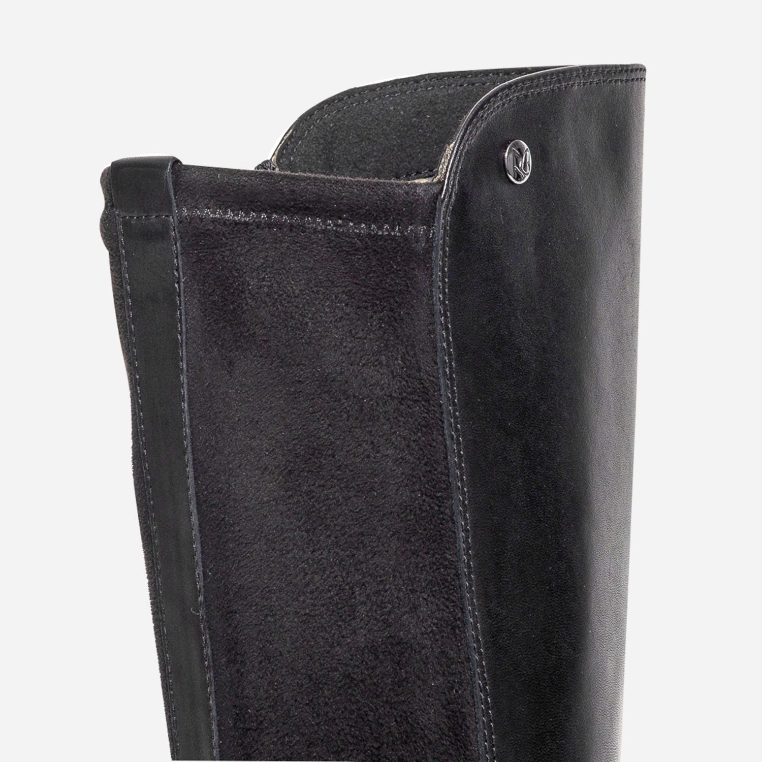 Botte CAPRICE noire cuir bimatière