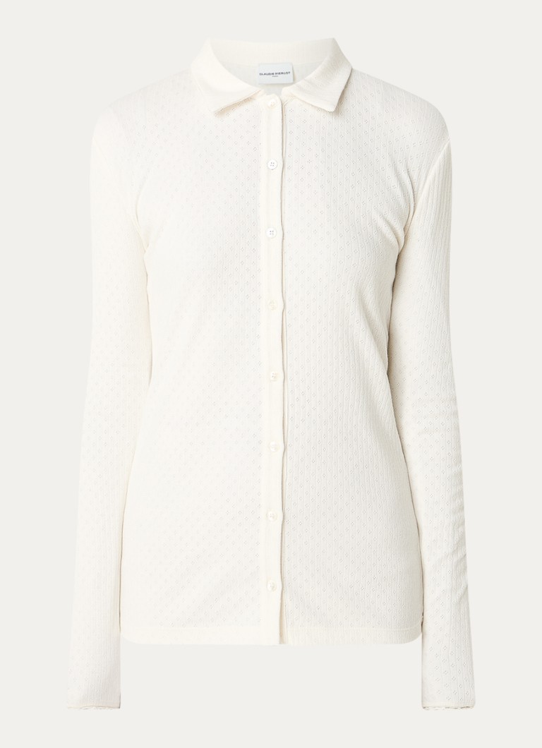Camicetta Claudie Pierlot con motivo traforato