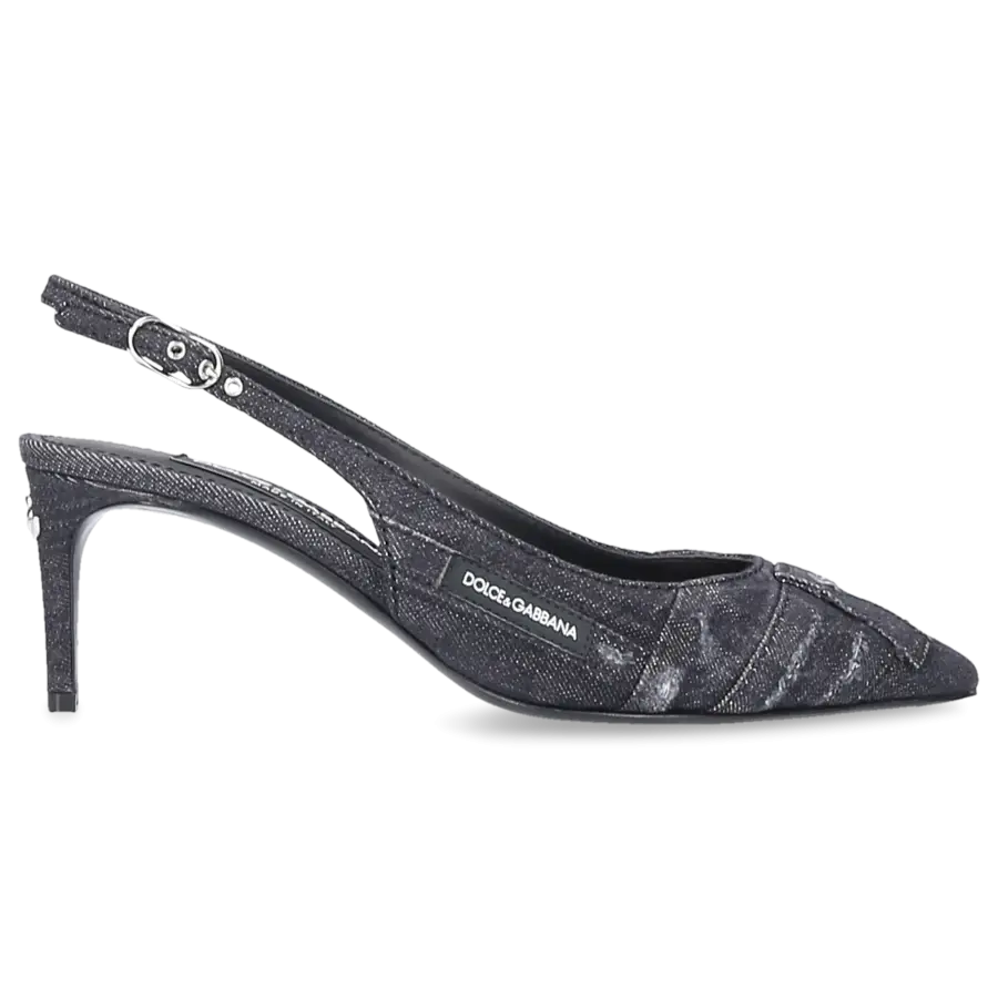Dolce & Gabbana - Pumps CARDINALE 60 Denim - schwarz