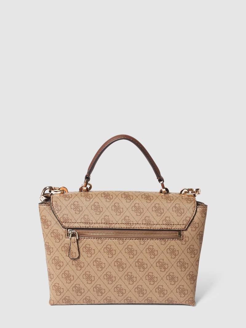 Handtasche mit Allover-Muster Modell 'CRAIG' in beige