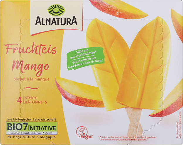 Alnatura Bio Fruchteis Mango vegan