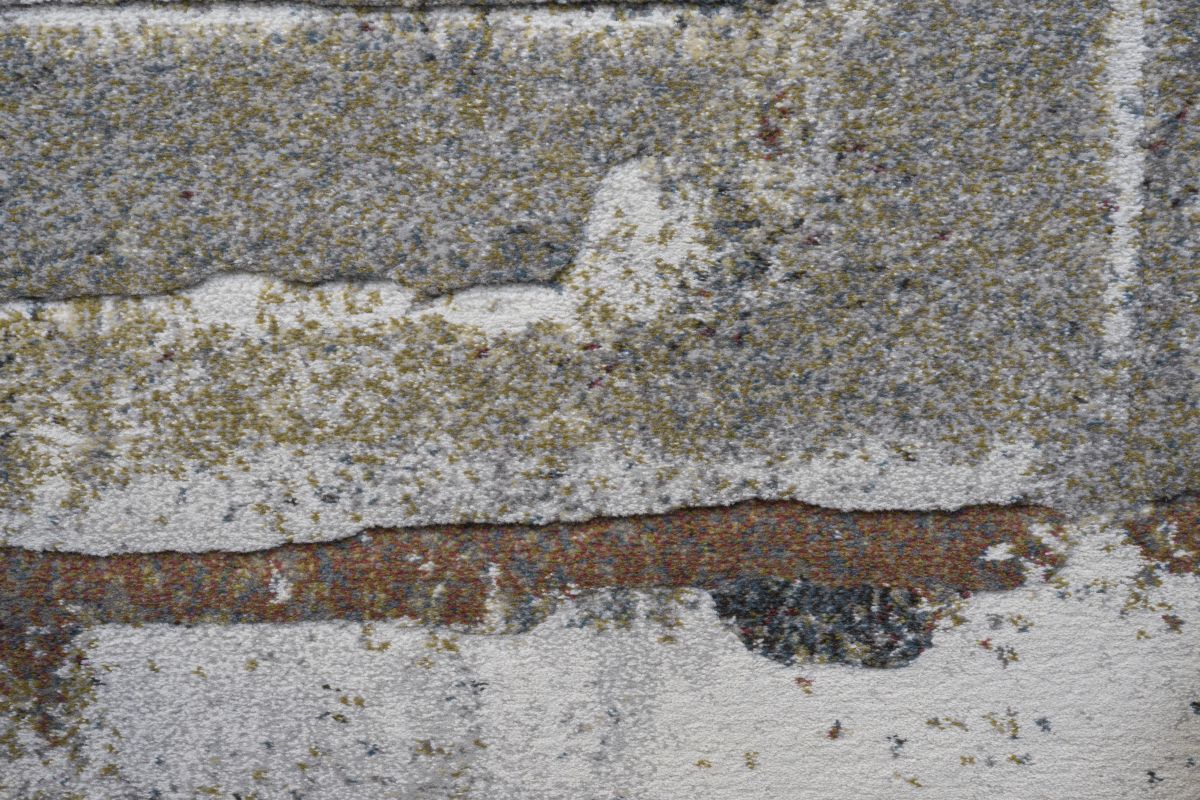 Webteppich Exellenza Grau-Terrakotta-Dunkelgrau 133 x 195 cm