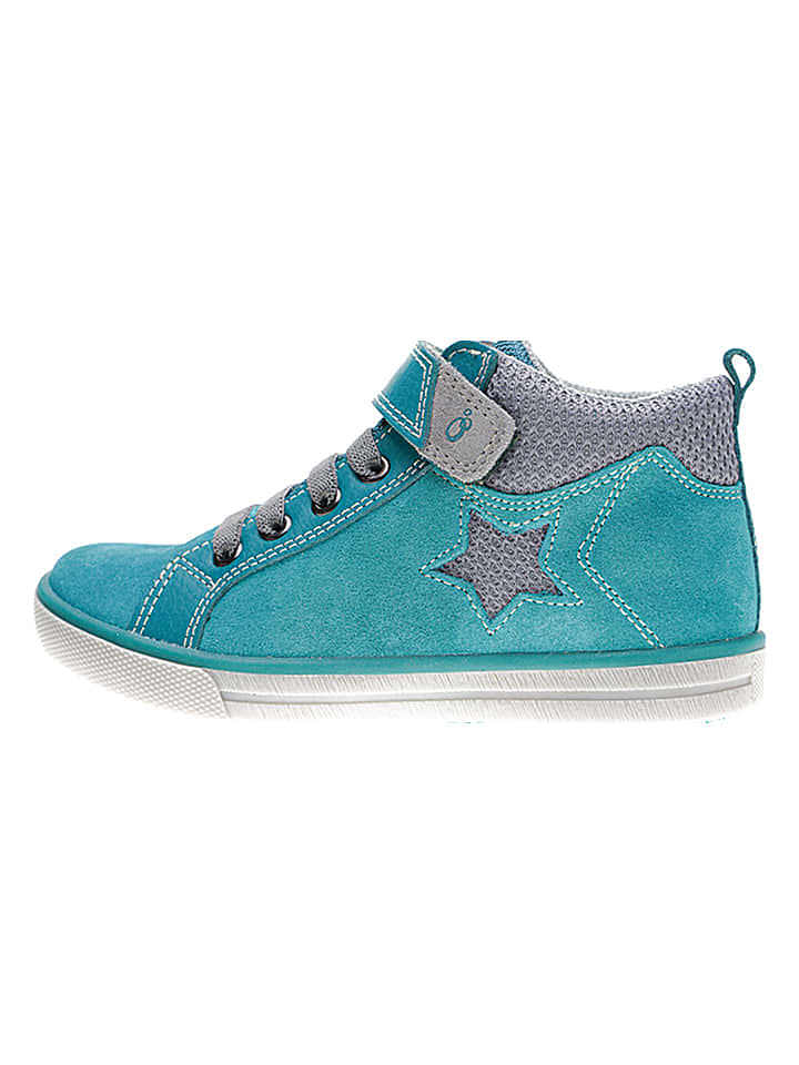 lamino Leder-Sneakers in Türkis günstig kaufen 32