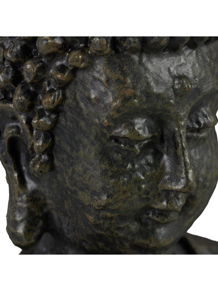 relaxdays Buddha Figur in Dunkelgrau - (H)18 cm günstig kaufen onesize