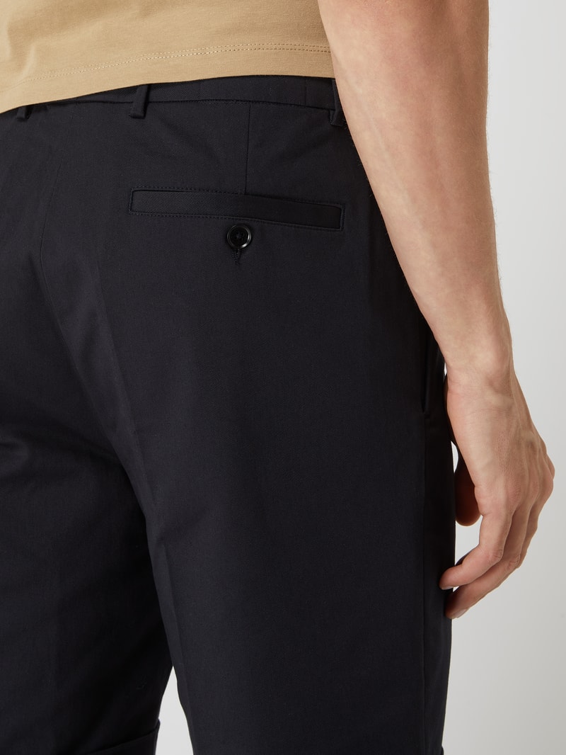 Bermudas mit Stretch-Anteil in dunkelblau