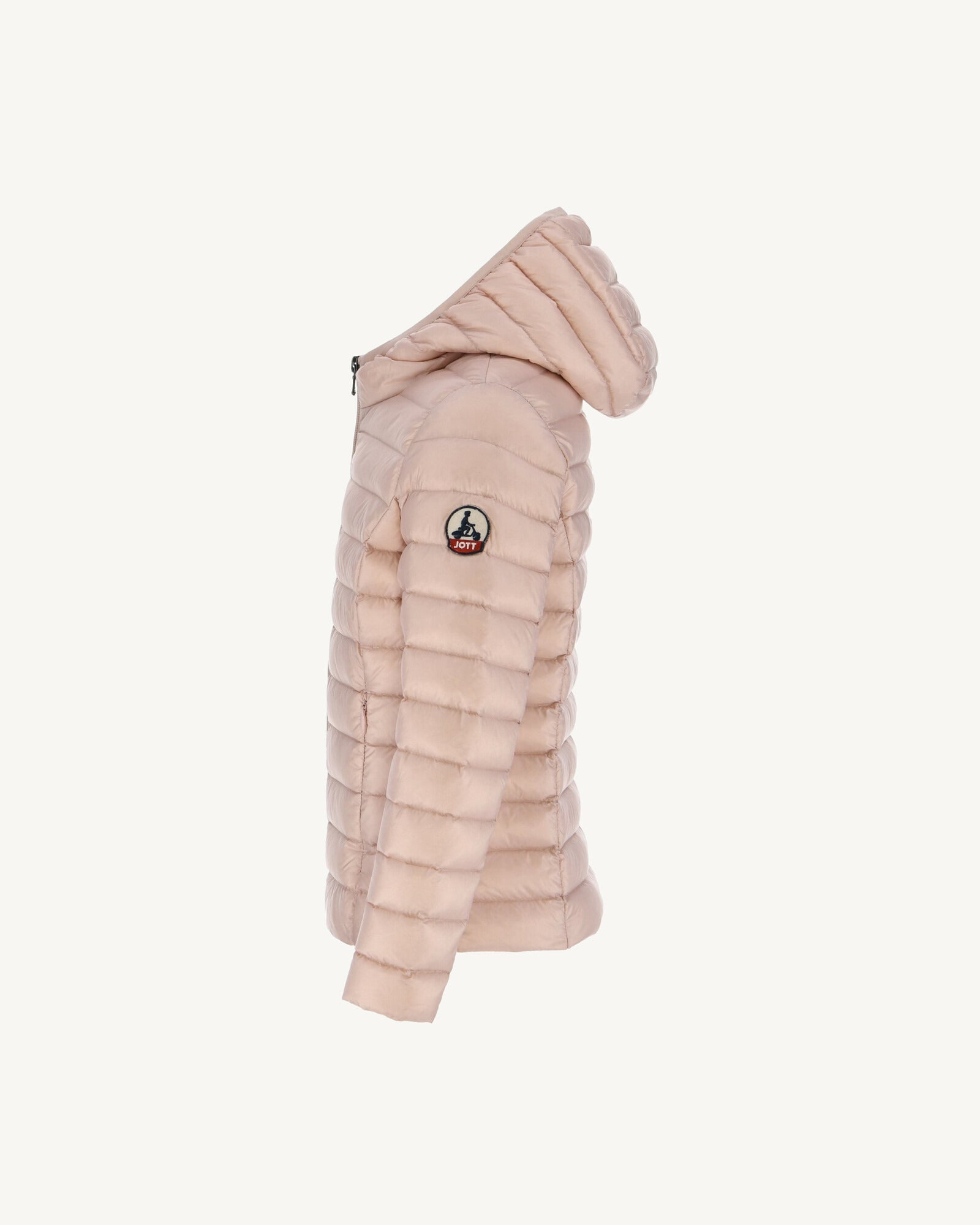 Doudoune légère à capuche enfant Rose pale Carla