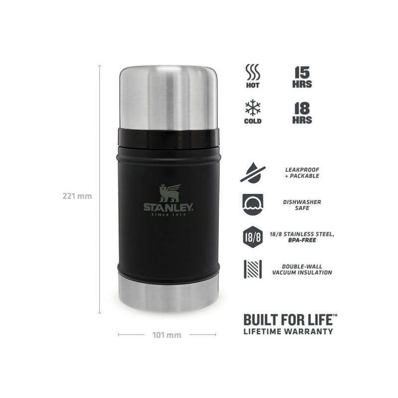 Stanley Food Jar, Classic Legendary Food Jar 24oz \/ 700ml Nightfall