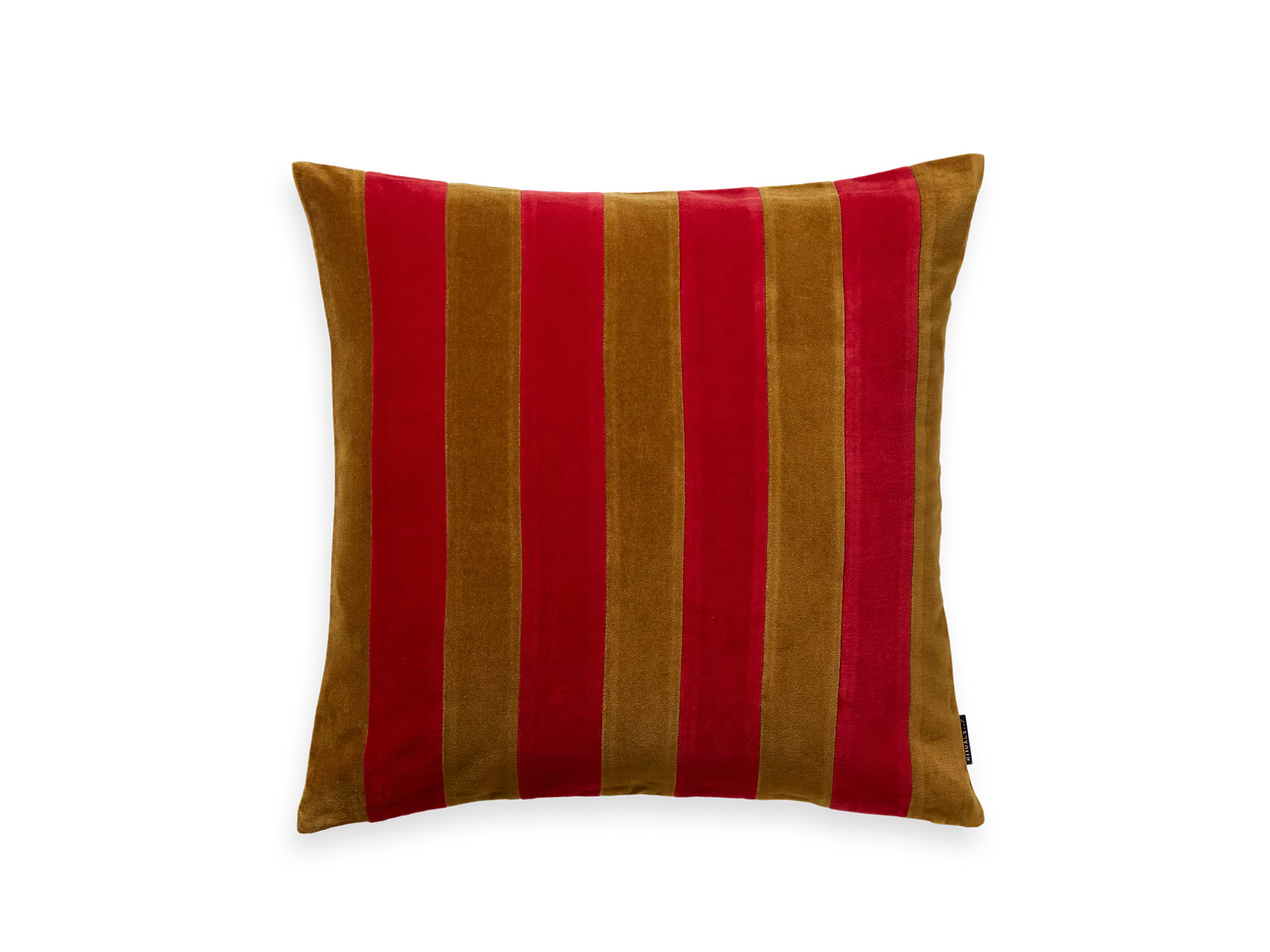 Housse de coussin Vellore à rayures rouges 50 x 50 cm