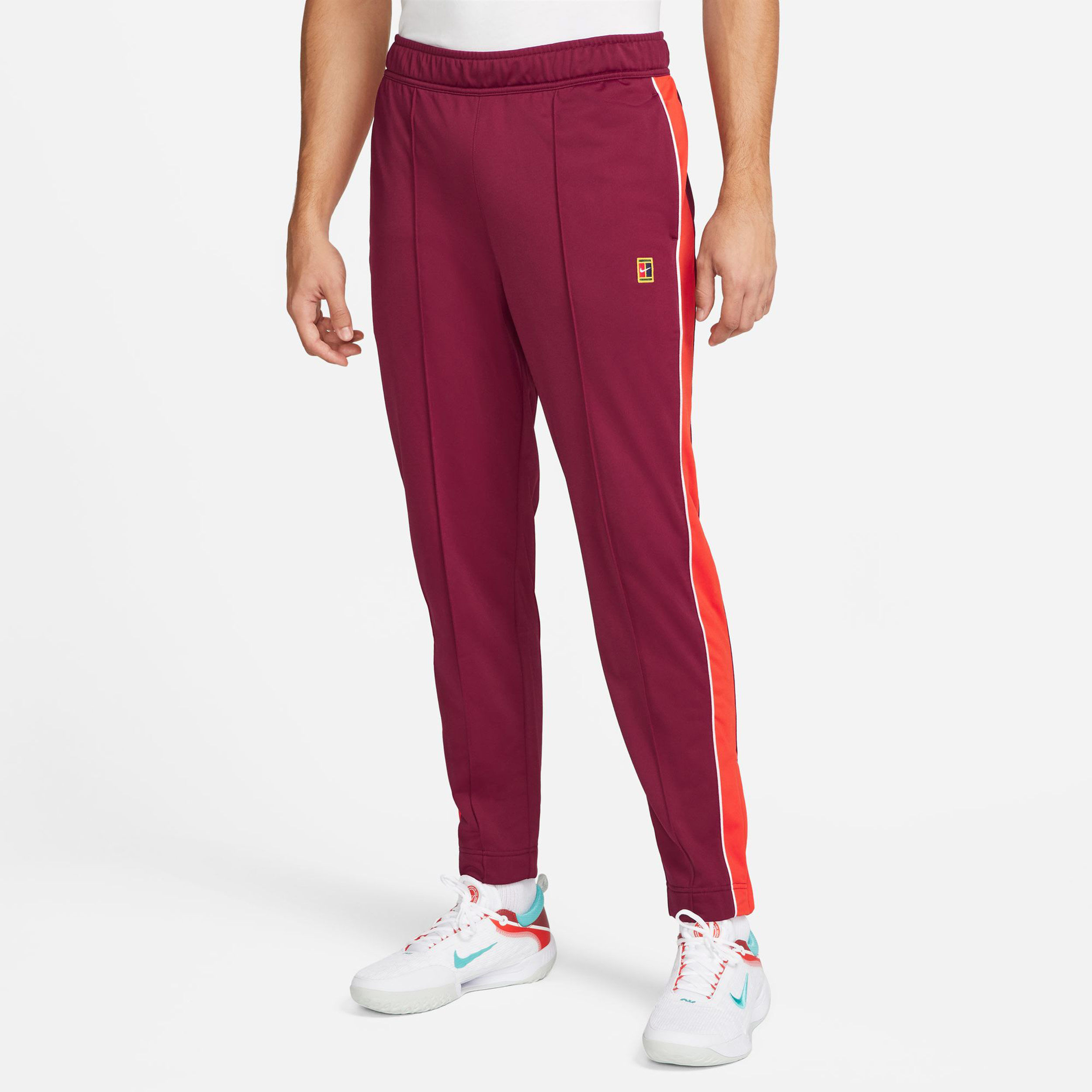 Court Heritage Trainingshose Herren - Dunkelrot, Orange