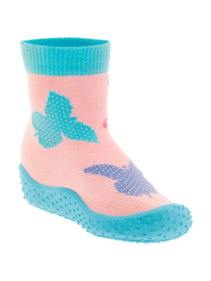 Playshoes Aqua-Socke Schmetterlinge in Rosa günstig kaufen