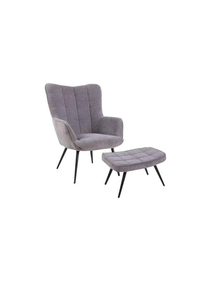 byLiving Sessel UTA in Grau günstig kaufen onesize