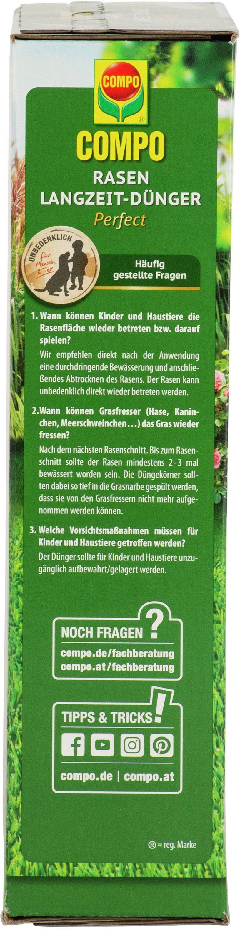 Compo Rasendünger Langzeit-Dünger Perfect, Granulat, 1,5 kg