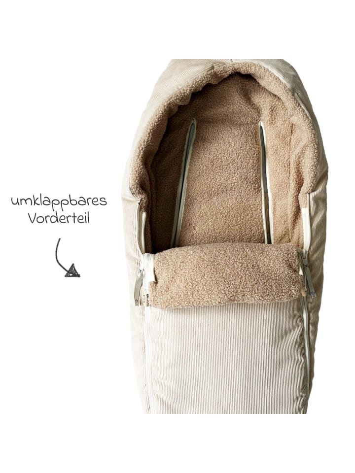 Kaiser Fleece-Fußsack Hima für Babyschalen & Babywannen in braun günstig kaufen onesize