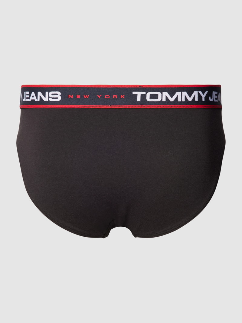 Slip mit Label-Bund Modell 'NEW YORK' im 3er-Pack in schwarz