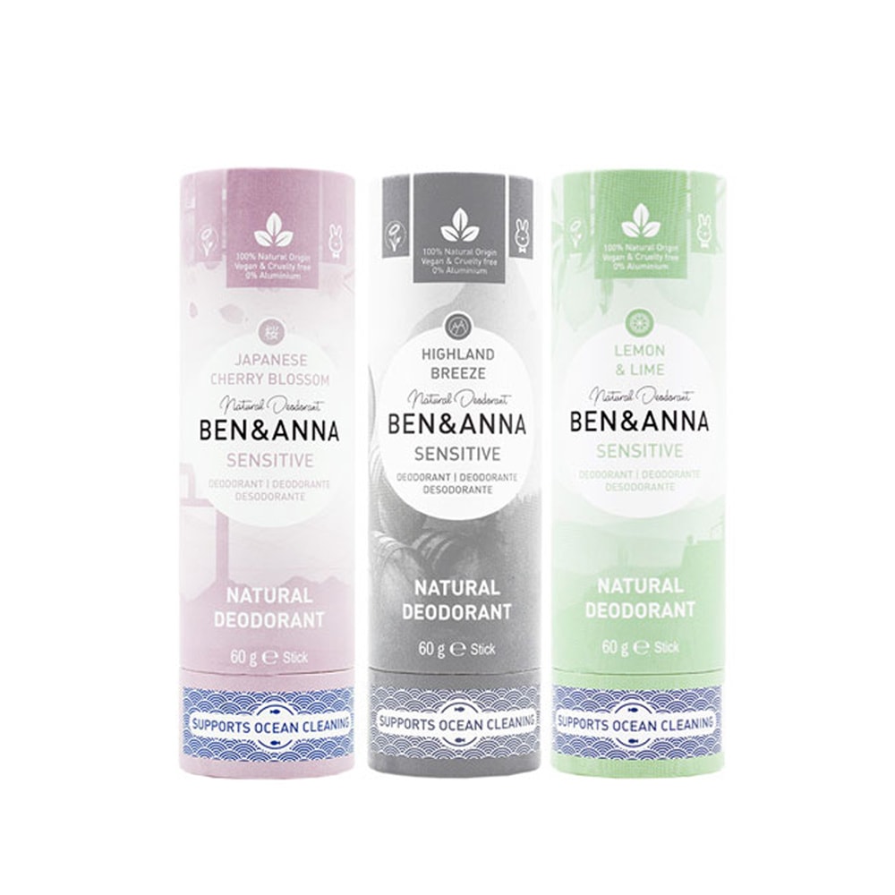 ben & anna Lemon & Lime - Peaux Sensibles Déodorant naturel en tube