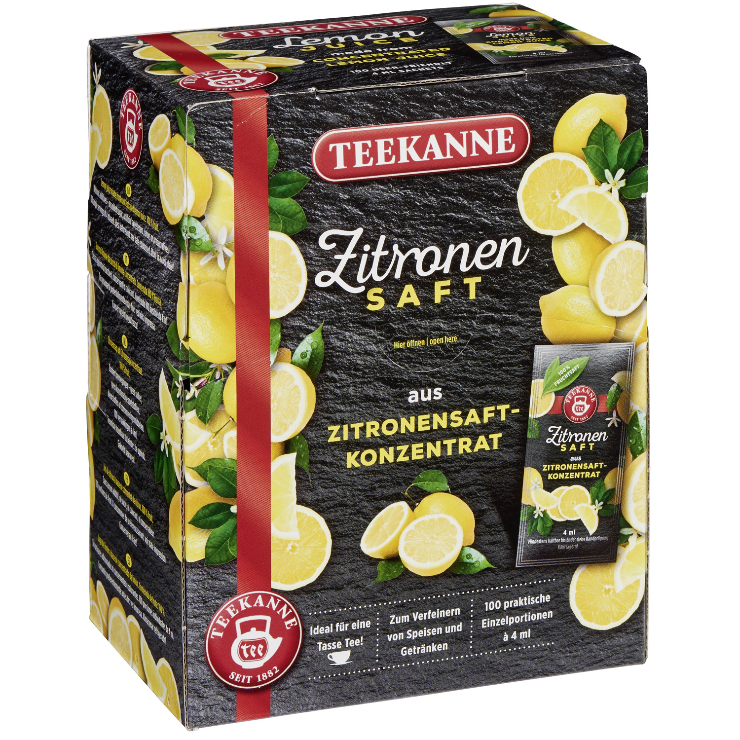 Teekanne Zitronensaft 100×4ml