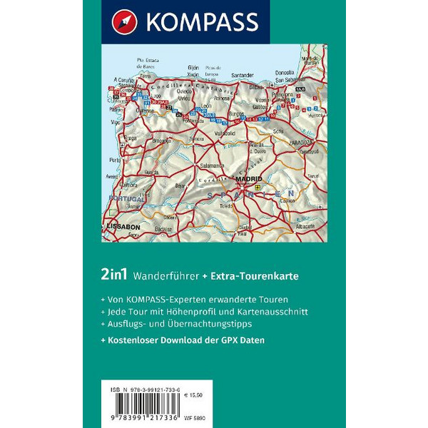KOMPASS WANDERFÜHRER JAKOBSWEG SPANIEN, CAMINO FRANCÉS