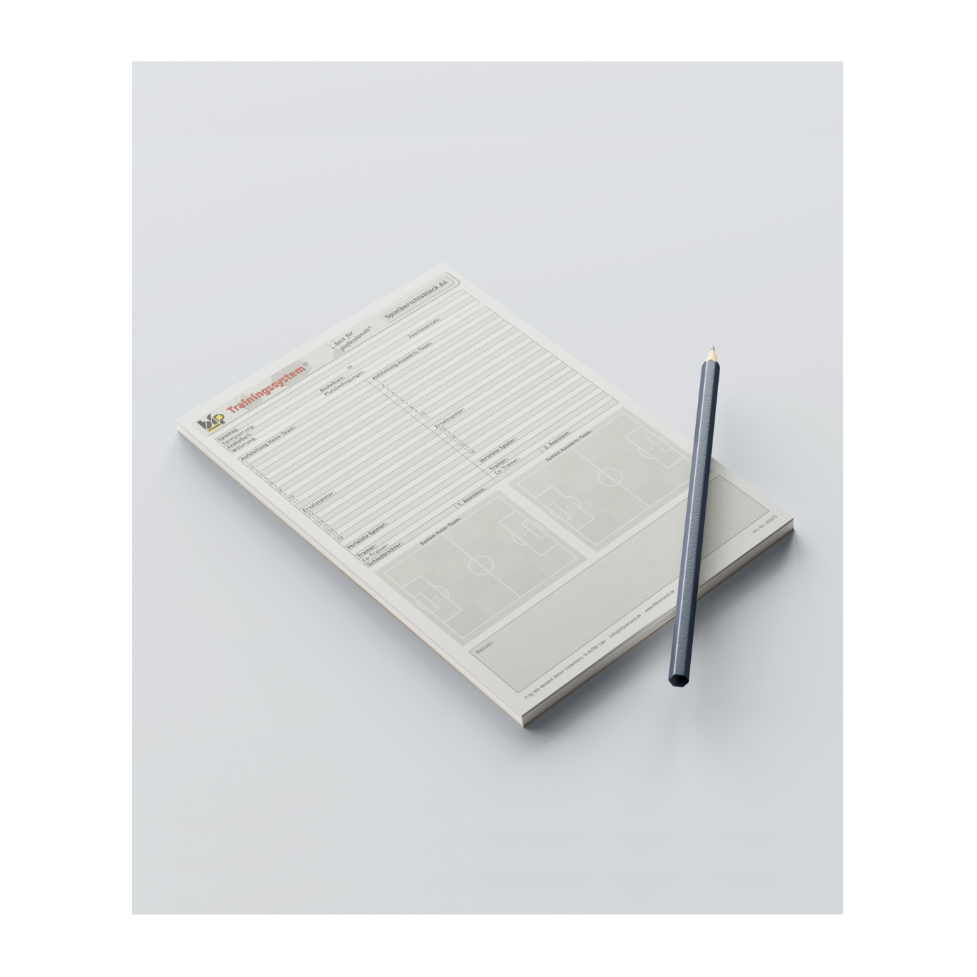 BFP TRAININGSSYSTEM Spielberichtsblock A4