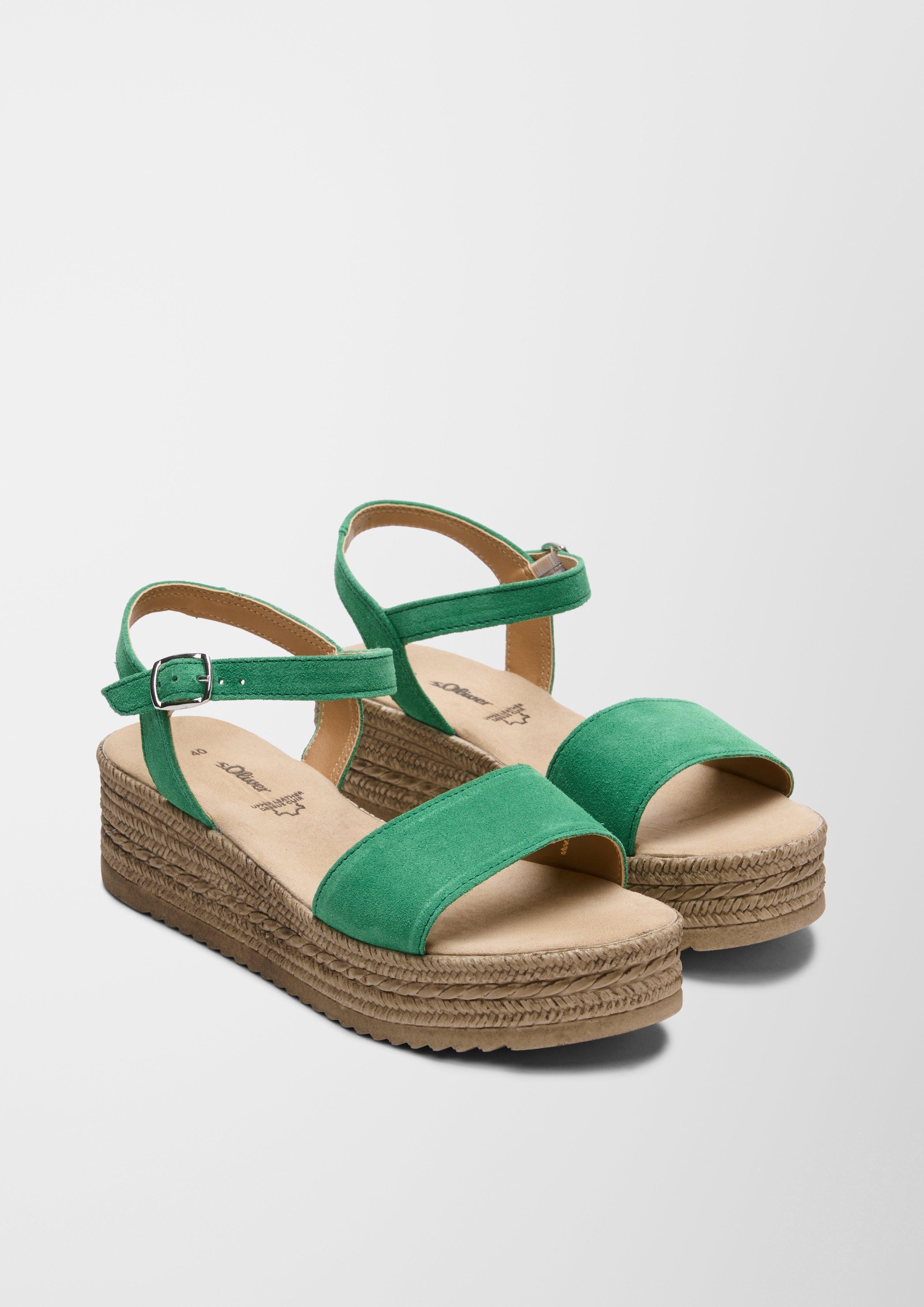 Plateau-Sandalen aus Leder  6007708-712