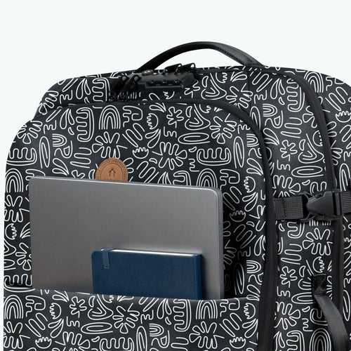 Medium 2-wheel soft suitcase Amiens black