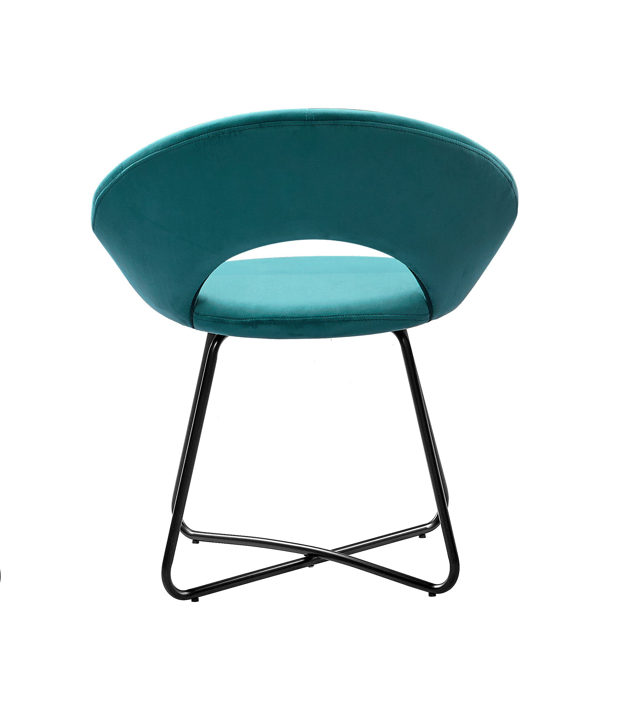 Junado® Schalenstuhl Lenny, skandinavischer Stil, elegante und komfortabel, mit Metallbeinen