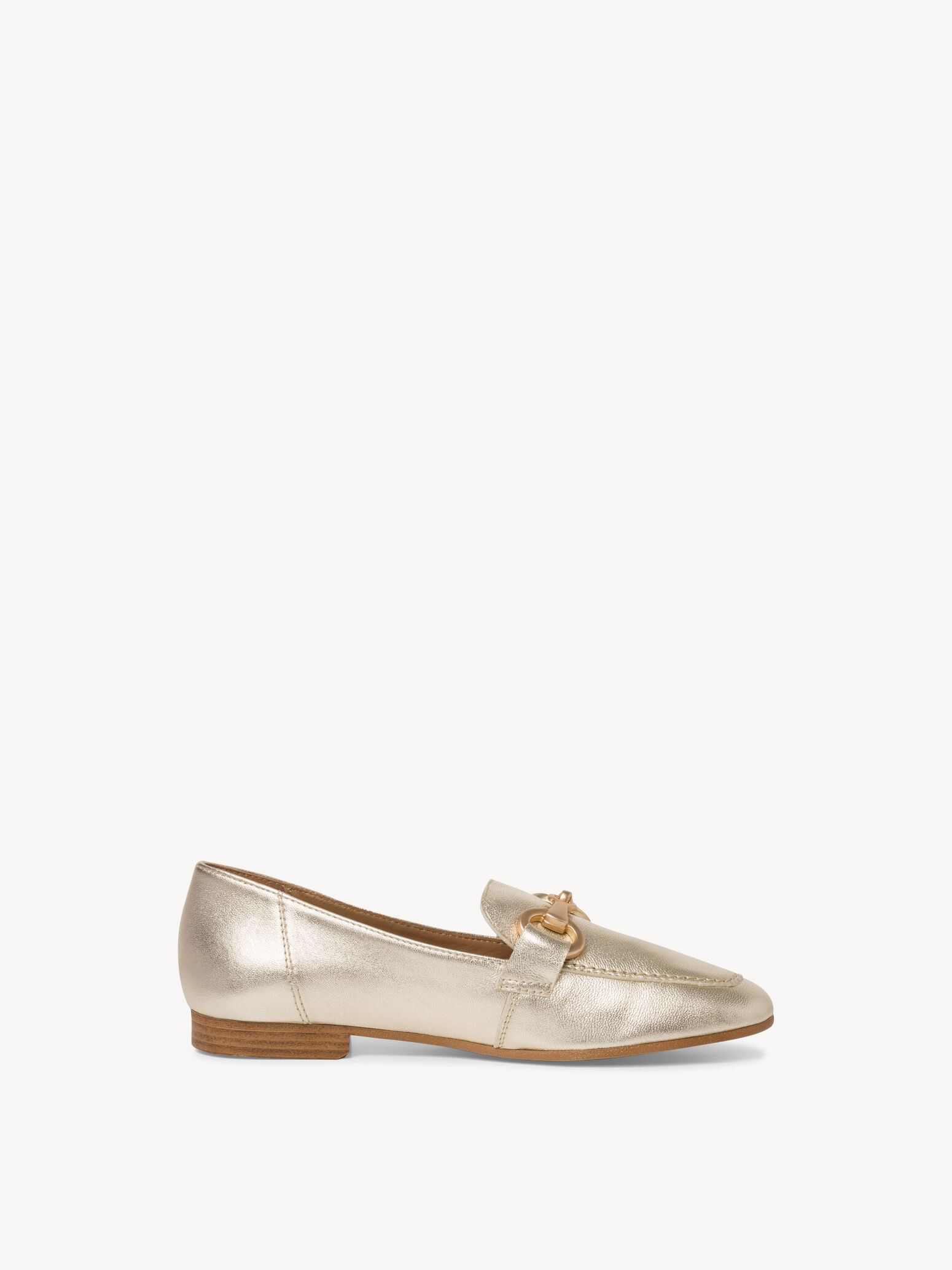 Slipper en cuir - métallique