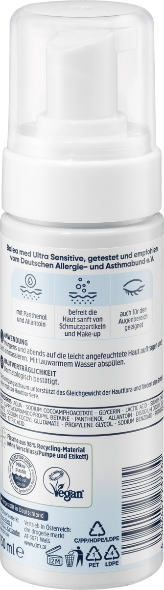 Reinigungsschaum Ultra Sensitive, 150 ml