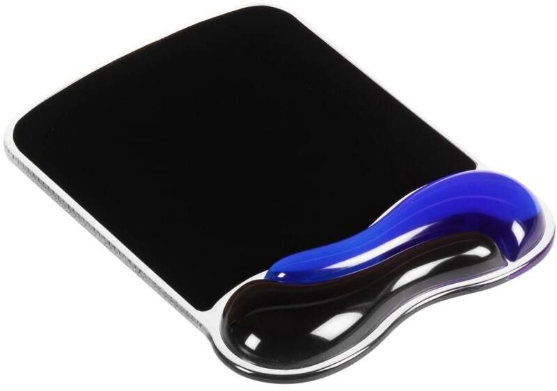 Kensington Duo Gel Mauspad mit Handgelenkauflage 62401 Blau, Schwarz