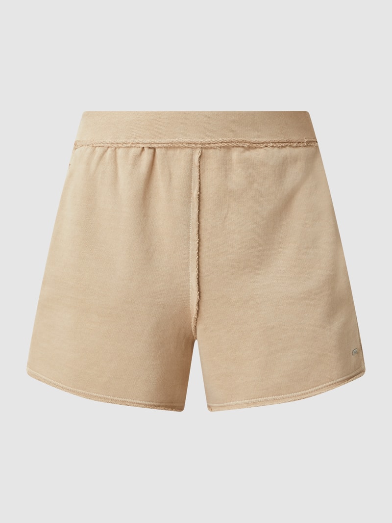 Sweatshorts aus Baumwolle in sand