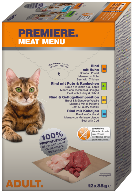 PREMIERE Nassfutter PREMIERE Meat Menu Adult 12x85g
