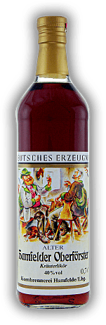 Hamfelder Oberförster Kräuterlikör Hamfelder Oberförster Kräuterlikör Hamfelder Lokalspezialität. 0,7	 Liter - Vol 40%