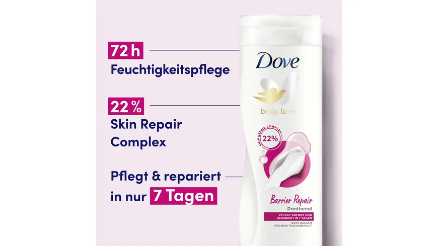 Dove Barrier Repair Body Balsam mit Panthenol 400 ml