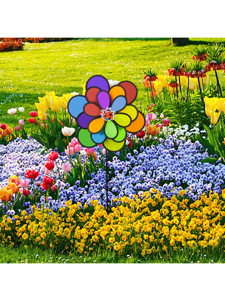 relaxdays Windrad in Bunt - (B)36,5 x (H)86,5 x (T)14 cm günstig kaufen onesize