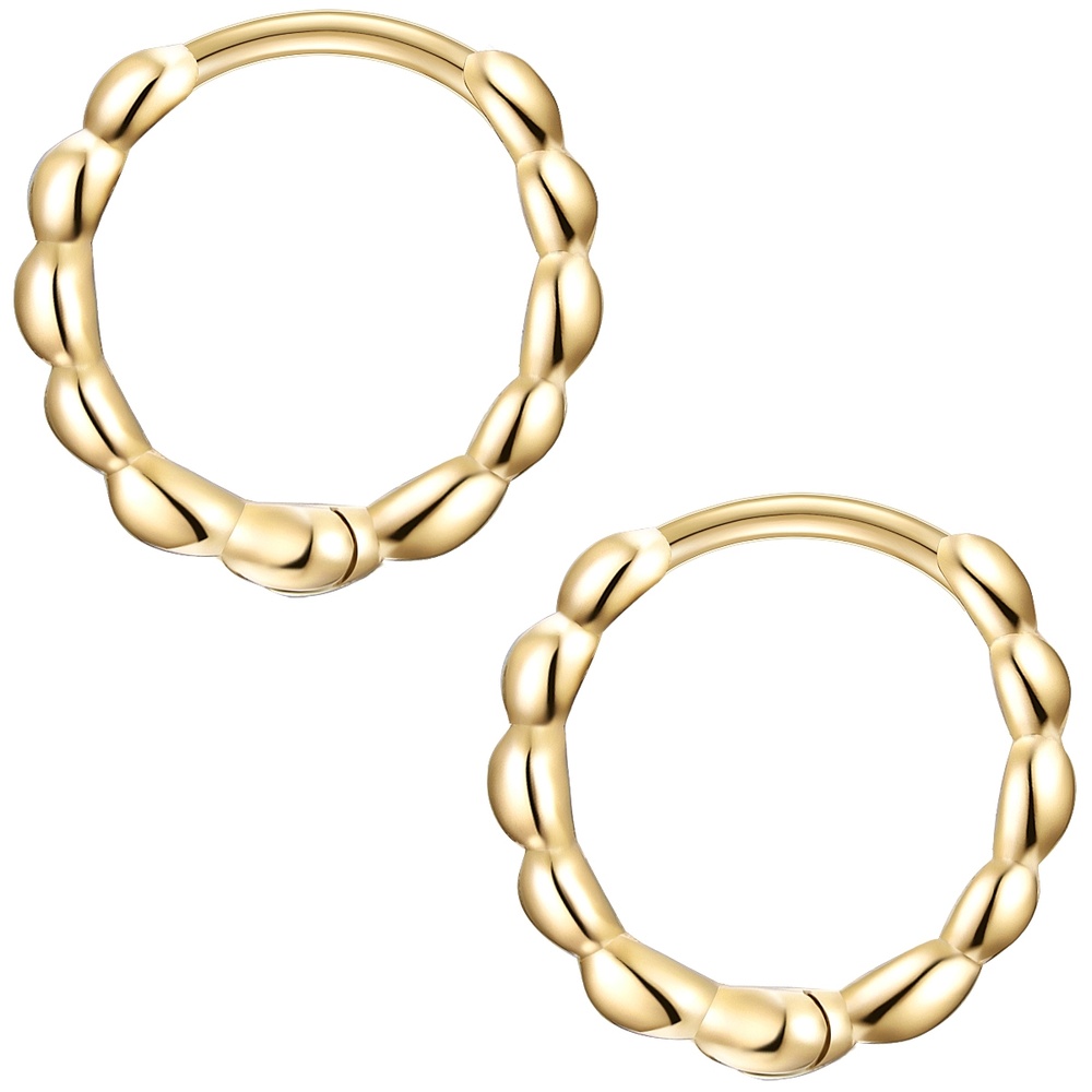 Glanzstücke München Créoles en argent Argent sterling en Or jaune Boucles d'oreilles