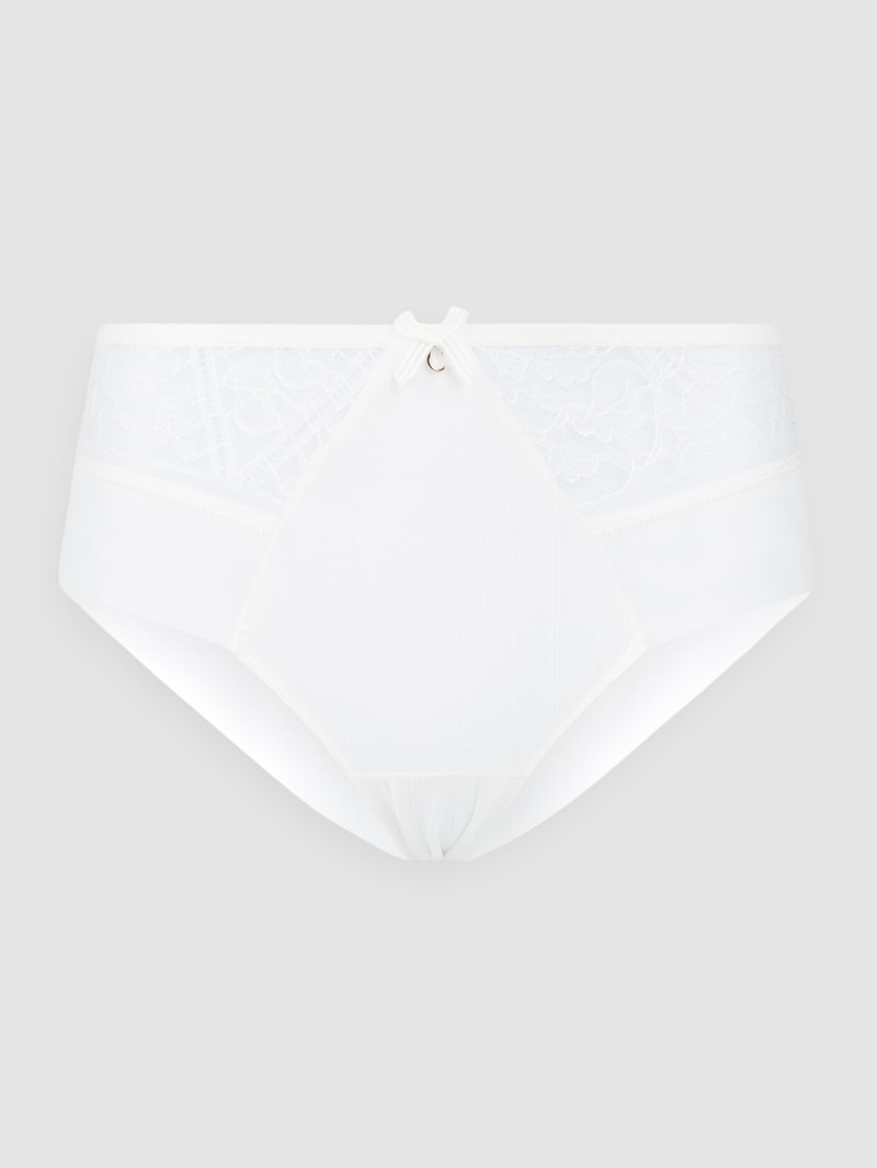 Panty mit Kontrasteinsätzen Modell 'Alto' in offwhite