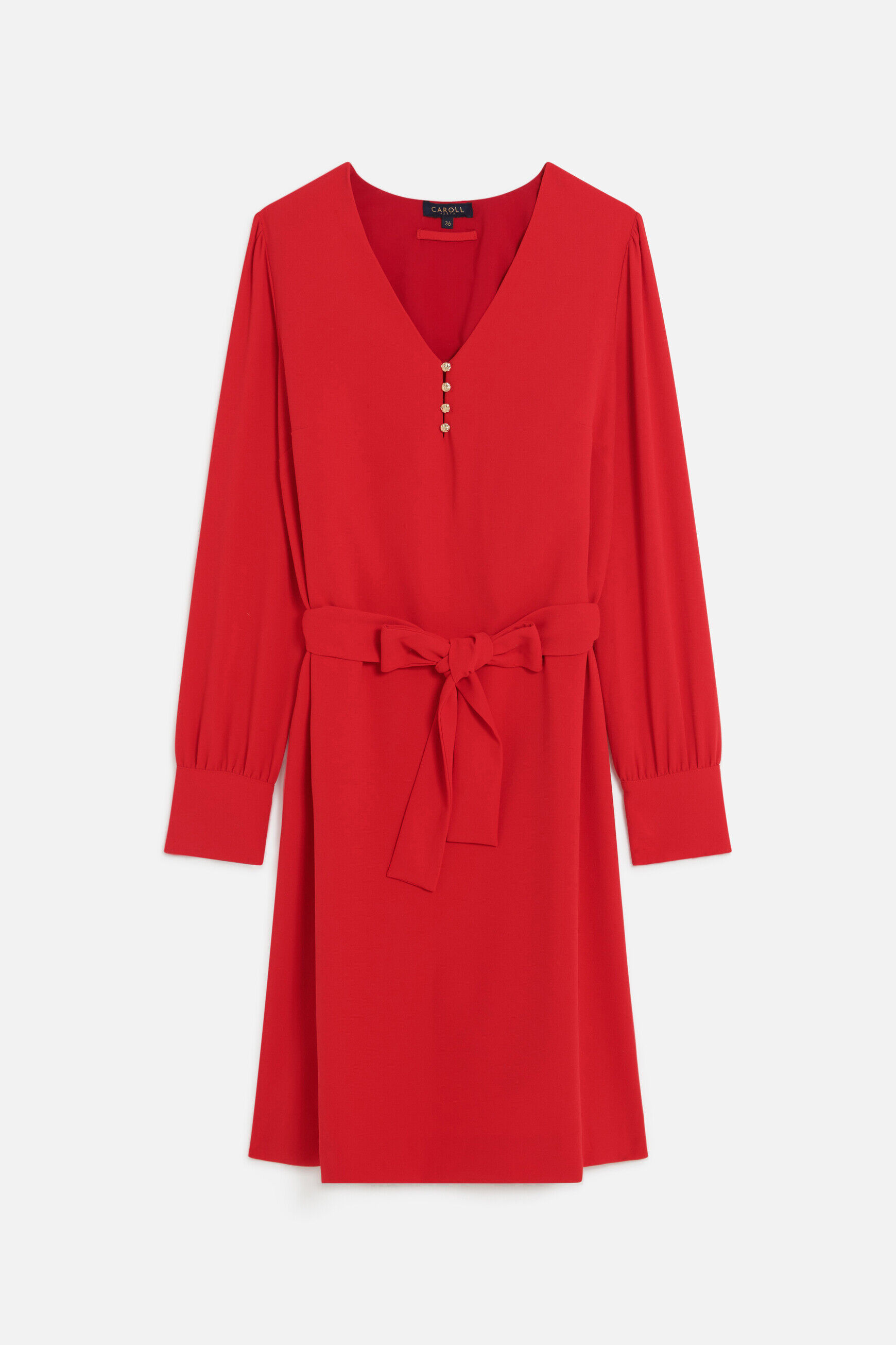 Robe roseline rouge femme