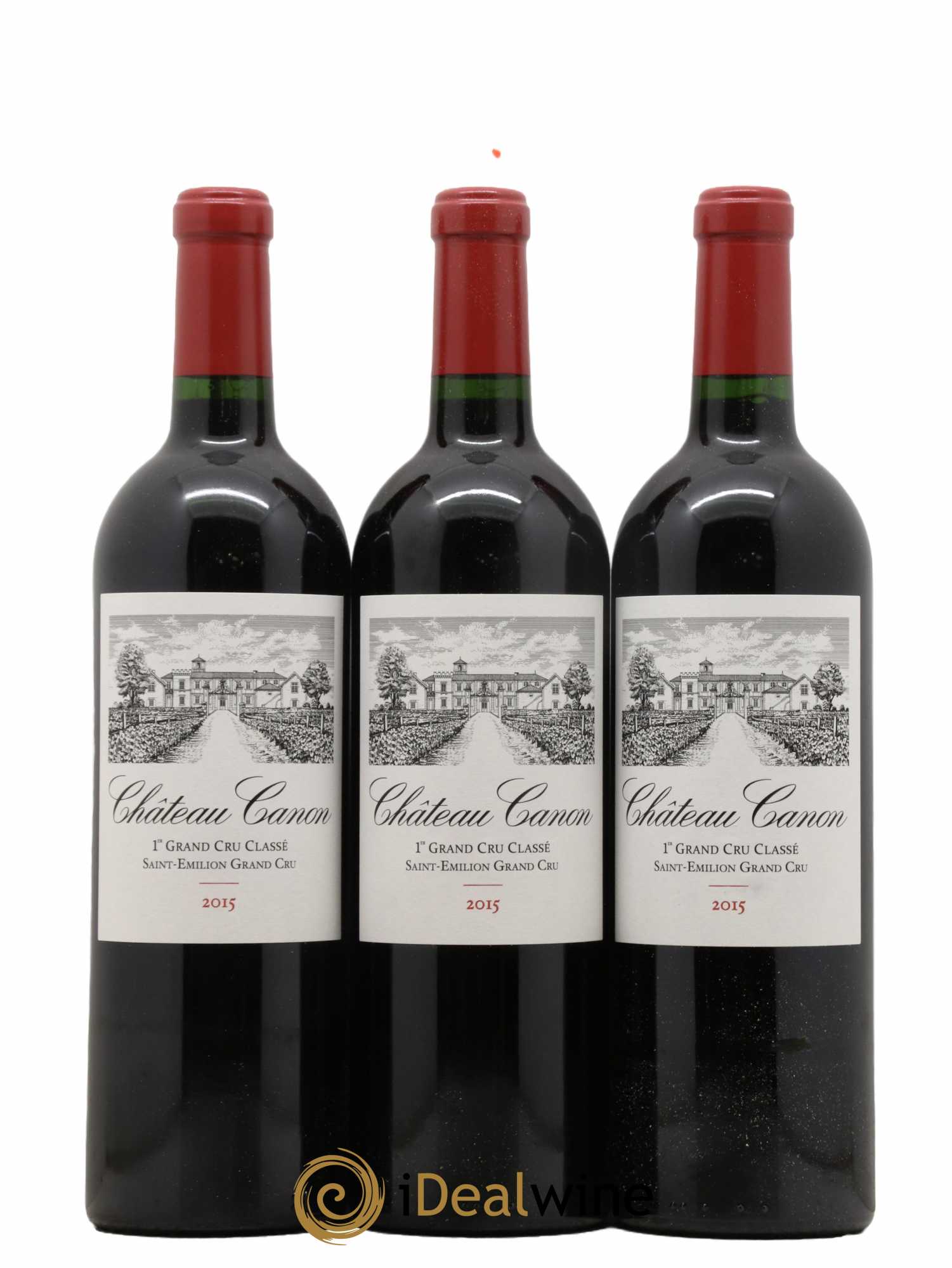 Château Canon 1er Grand Cru Classé B  2015 - Lot de 3 Bouteilles