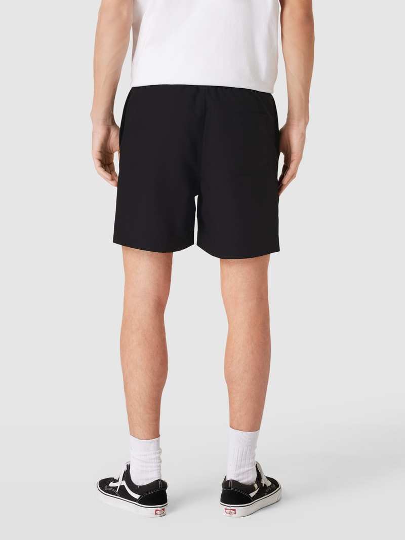 Badehose mit Label-Stitching Modell 'CHASE' in schwarz