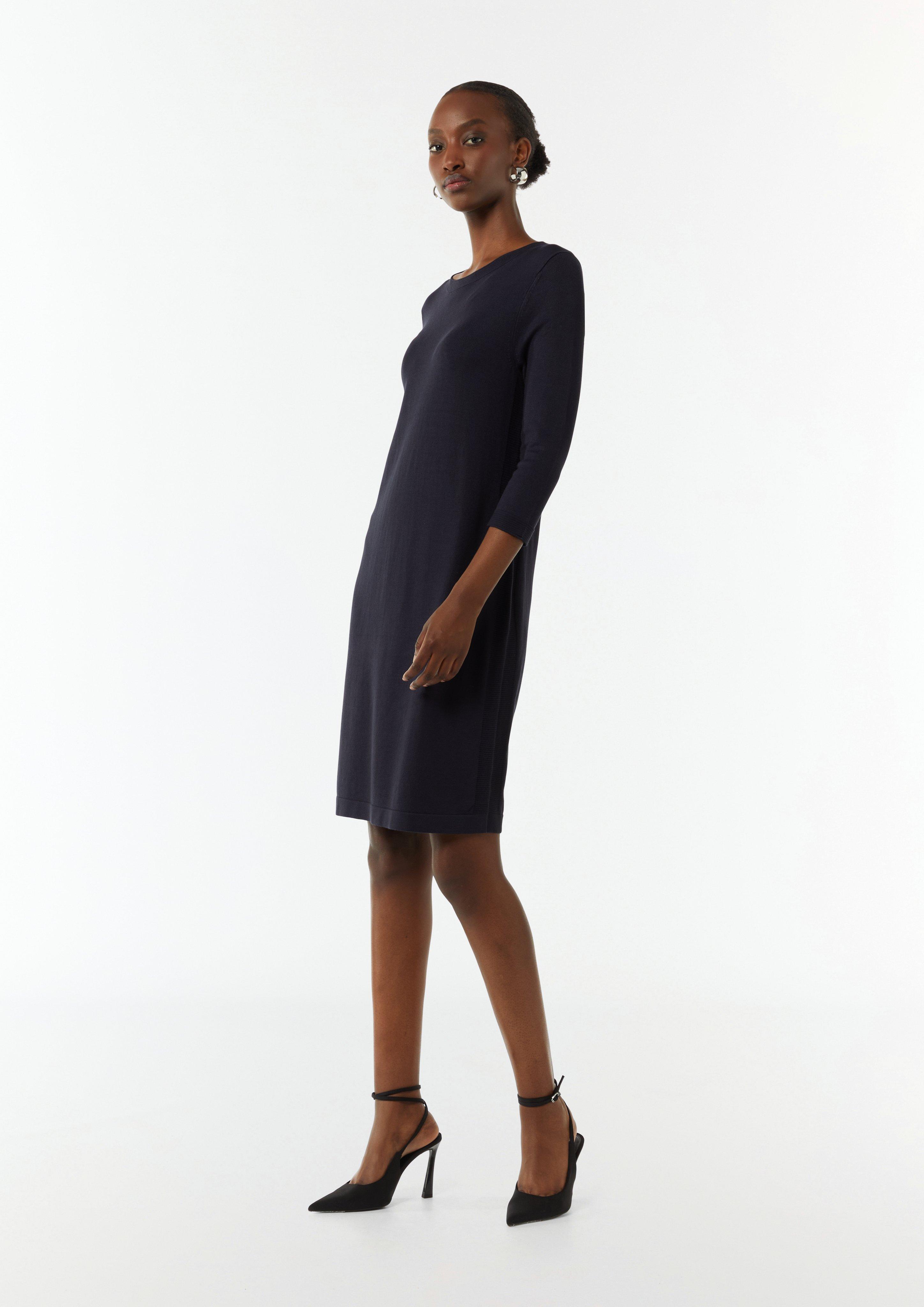 Strickkleid im Relaxed Fit - navy