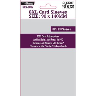 Sleeve Kings 8XL Sleeves (90 X 140 MM) (Castle von Loghan, Phantom Treasures of Drakon) (110)