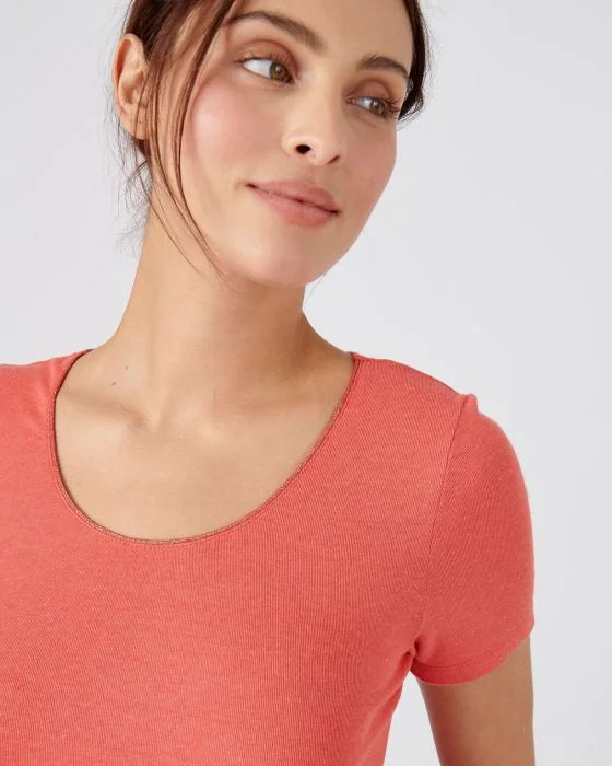Tee-shirt manches courtes Thermolactyl Sensitive, biais fils brillants