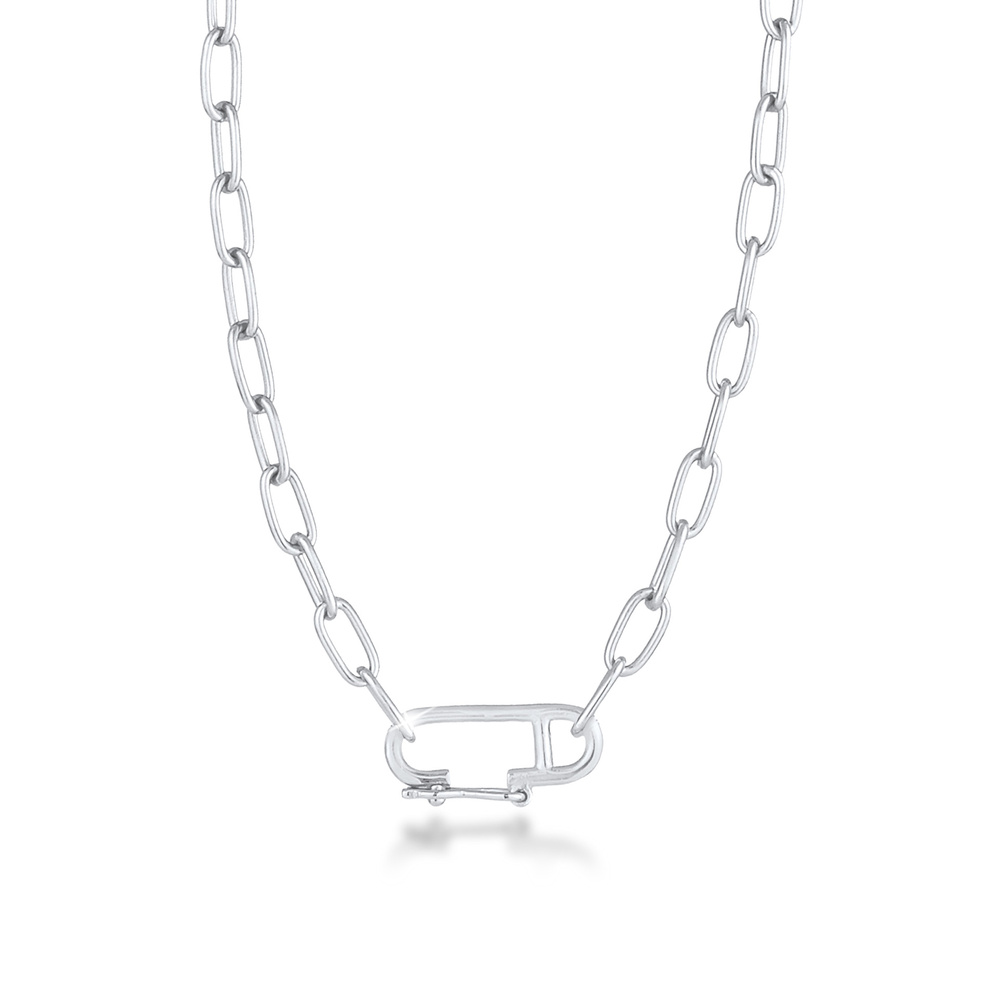 Elli Elli Collier Chaîne à maillons pour dames ajustable en argent sterling 925 plaqué Bijoux