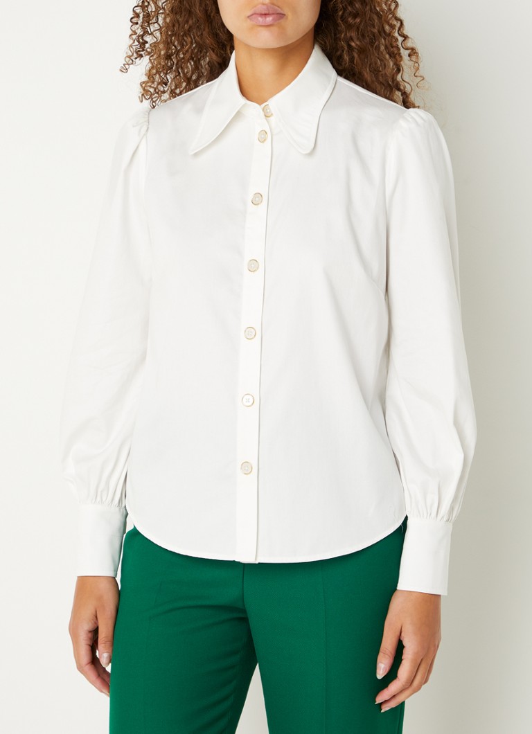 L.K.Bennett  Sonya blouse met pofmouw