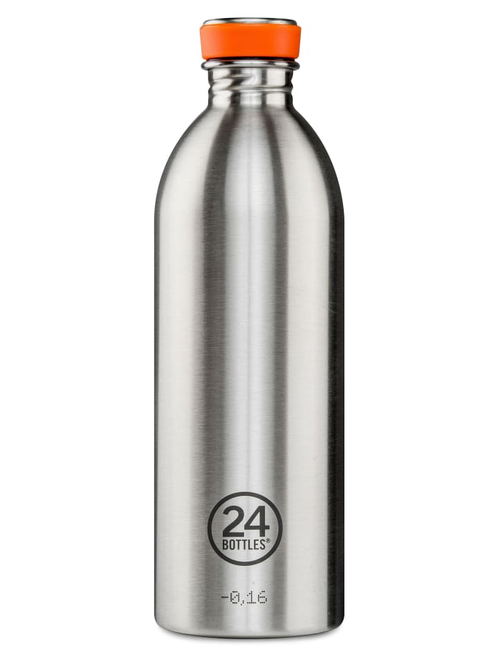 24Bottles Edelstahl Trinkflasche Urban Bottle Brushed Steel 1 l in grau günstig kaufen onesize