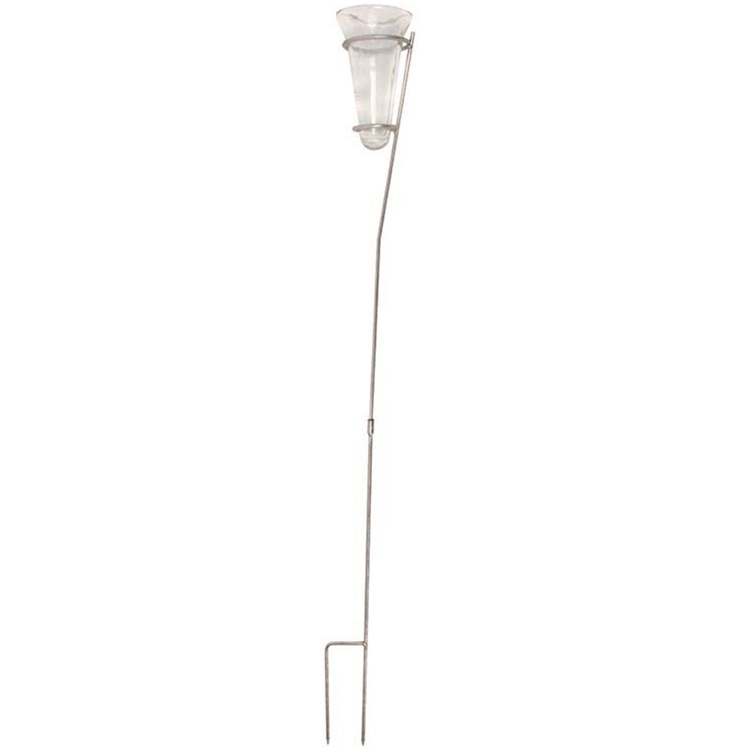 Esschert Design BV Regenmesser mit Bodenstecker, Zink, LxBxH 12 x 12 x 133,5 cm Regenmesser (verzinkter Bodenmesser)