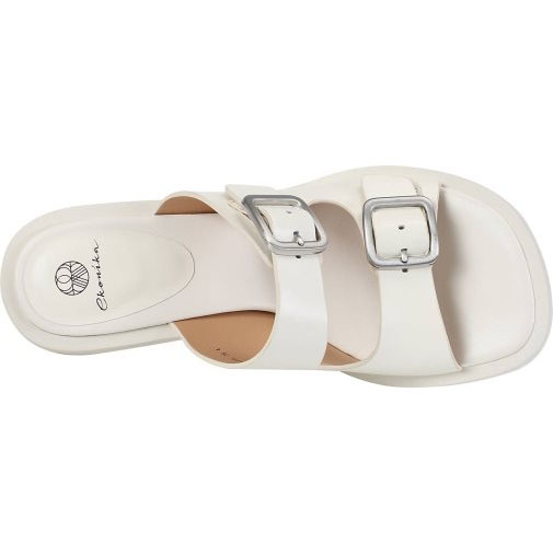 ekonika Mules mit eckigen Metallschnallen